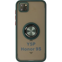 Mey İthalat Huawei Y5p Kılıf Montreal Yüzüklü Silikon Kapak - Yeşil