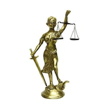 Adalet Kadını Biblo Terazili Dekoratif Hediyelik