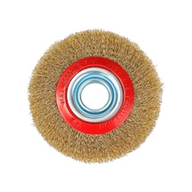 Daire Tel Fırça Sarı 200mm