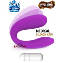 Erofoni Çiftlere Özel 6.8 Cm Medikal Silikon Titreşimli Giyilebilir Su Geçirmez Teknolojik Vibratör