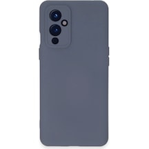 Newface - 775 - One Plus 9 Kılıf Nano İçi Kadife Silikon - Edntrend - - Gri