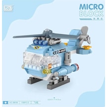 4 Adet Loz Helikopter 150 Parça Block Oyuncak-mini Poşet 8616