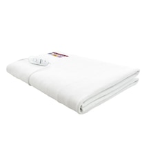 Kıng Cotton Omak Elektrikli Battaniye Çift Kişilik 120x150 Beyaz