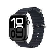 Apple Watch 7 45mm Uyumlu Krd-75 Silikon Kordon - Midnight