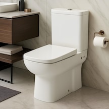 Turavit PLZ1708 Plaza Kanallı Duvara Sıfır Klozet Nkp Yavaş Kapak