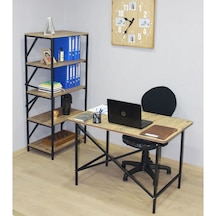 Çok Amaçlı Kitaplık Çalışma Masası ve Ofis Koltuğu Seti