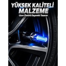 4 Adet Led Lastik Sibop Işığı Otomobil İçin Hareket Sensörlü - Lisinya Mavi