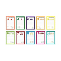 Sayıları Öğreniyorum Eğitici Matematik Etiketleri 1-10' Kadar 10x15 Cm