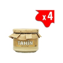Laçoko Şekersiz Vegan İnce Öğütülmüş Susam Tahin Cam Kavanoz 4 x 275 G