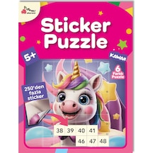 Playever Sticker Puzzle - Kawaii, Çıkartmalı Yapboz Etkinlik Kitabı