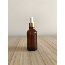 Ziylan 50cc Kahverengi Cam Şişe+sarı Kapak Beyaz Emzik,ecza Şişesi,medikal Şişe,boş Şişe,50 Adet Diğer