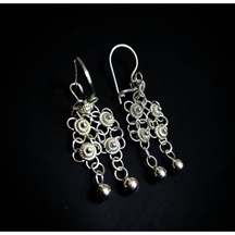 Oriental Kuyumculuk Jewellery Telkari Kişniş Model Gümüş Küpe Gümüş