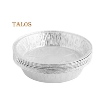 10 Adet Pasta Folyo Tava Isıya Dayanıklı Pişirme Tek Kullanımlık Barbekü İçin Kullanışlı Dondurucu Güvenli Folyo Tava 7inch Diğer