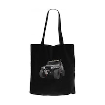 Jeep CJ Mahindra Siyah Kanvas Bez Çanta Siyah