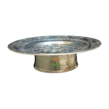 Bakır Lenger Bakır Ayaklı Servis Sunum Lengeri 30 Cm Bakır Sa...