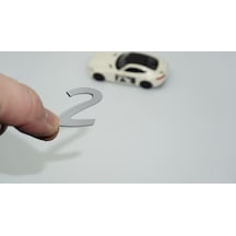 Dk Tuning Porsche 2 Rakamı 911 Gt2 Rs Bagaj Gri Yazı Logo Arma