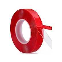 Printec® Şeffaf Çift Taraflı Akrilik Köpük Bant 15 MM X 33mt