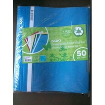 Telli Plastik Dosya Mavi 1 Pk Paket 50 Li