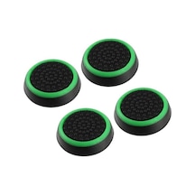 Cafele PS4 - PS5 - Xbox One X/S - Series X - Series S Analog Koruyucu Silikon Pad Yeşil Noktalı