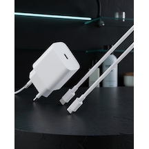 Usb-c Girişli 25w Hızlı Şarj Adaptörü Ve Kablosu Uucz25w Apple iPhone Uyumlu şarj3 Belirtilmemiş