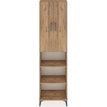 Arges Dolap 5 Raflı 2 Kapaklı 60x30x221 Çam-çam Çam