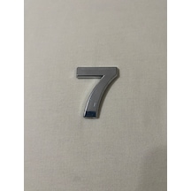 7 Yedi Numara Yapışkanlı Daire Bina Villa Kapı Numarası Krom Crom 4 Cmx5cm No:7 Plastik