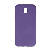 Samsung Galaxy J7 Pro / J730 Kılıf Nano İçi Kadife Silikon - Mor
