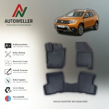 Dacia Duster 2018-2022 Uyumlu Havuzlu Oto Paspas 4x4