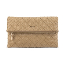 Tamer Tanca Kadın Suni Deri Vizon Clutch Çanta 921 7482-b Bn Cnt Sk26-27 Vızon Orgu