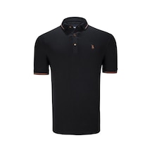 T8586 Dewberry Erkek Polo Yaka T-shırt-koyu Siyah Koyu Siyah