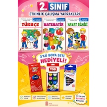 2.sınıf Etkinlik Çalışma Yaprakları Seti Boya Seti Hediyeli