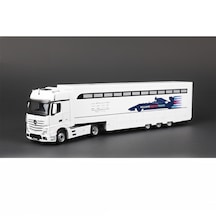 1:43 Ölçek 2016 Mercedes Benz Actros Team Williams Martini Racing Diecast Metal Minyatür Model Araba 40cm