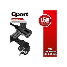 Qport Q-powc15 C15 1.5metre Power Kablosu-212786