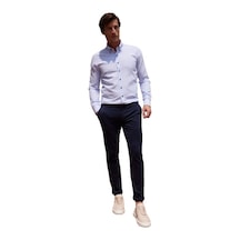 Ac&Co / Altınyıldız Classics Slim Fit Dar Kesim Pamuklu Esnek Rahat Chino Erkek Pantolon - Lacıivert Lacivert