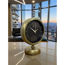 Retro Modern Tasarım 25 X 20 Cm Metal Masa Saati Çok Renkli