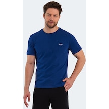 Slazenger PAINT I Erkek Baskılı Indigo Tişört
