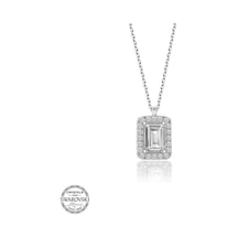 Swarovski Taşlı Gümüş Baget Kadın Kolye (551180874)