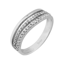 Sirius Pırlanta Taşlı Yarım Tur Yüzük 0805R0012