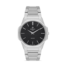 Hislon Cl127s-04ss Safir Camlı Çelik Kordon Çelik Kasa 3 Atm Suya Dayanıklı Metalik Renk Erkek Kol Saati Metal