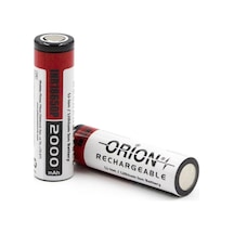 Orion 18650P 3.7 V 2000 mAh 15C Li-ion Şarj Edilebilir Pil Orion 18650P 3.7 V 2000 mAh 15C Li-ion Şarj Edilebilir Pil