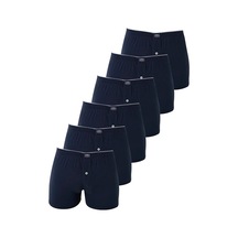 Hadpols Özel Seri Tekstil Alışveriş Kişilik 6'lı Paket Lacivert Erkek Penye Havlu Bel Boxer %100 Pamuk