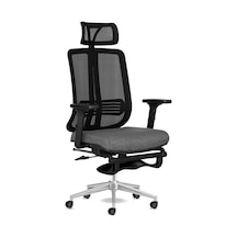 Tr Spark Sx Ofis Sandalyesi Ayak Uzatmalı Fileli Sırt Ergonomik Çalışma Koltuğu Siyah-krom Diğer