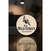 Wild Turkey Kentucky Bourbon Tasarımlı Dekoratif Aydınlatma Çok Renkli