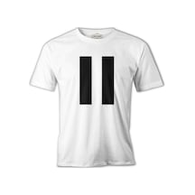 Pause By Lines Beyaz Erkek Tshirt
