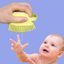 Yumuşak Silikon Malzemeli Esnek Jel Hazneli Masaj Fonksiyonlu Etkili Banyo Duş Kese Lifi 4801 Çok Renkli