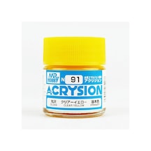 Mr.hobby N-091, 10 Ml. Clear Yellow Acrysion Maket Boyası Standart