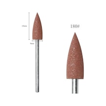 Silikon Tırnak Parlatma Törpü Ucu 180 Grit Sivri Kahverengi
