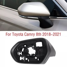 Sol Ve Sağ-Toyota Uyumlu Camry V70 8th 2018-2021 Araba Kanat Kapı Yan Dış Dikiz Aynası Çerçeve Kılıf Trim Konut