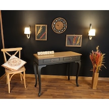 Wooding 120 Cm Çekmeceli Masif Siyah Naturel Dresuar (548589834) Siyah