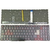 Acer Aspire Nitro 5 Predator Helios 300 Ph315-54 Ph315-55 Ph317-51 Lg05p-n14brl1 İle Uyumlu Notebook Klavye - Tuş Takımı / Siyah - Tr - Backlit - Kırmızı Tuş